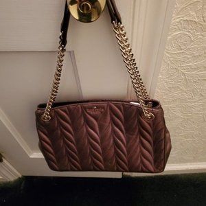Kate Spade handbag, Metallic Oak, NWT